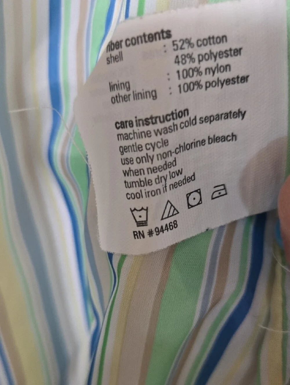 Esprit Women’s Beige Trench Coat with Striped Lining Size Medium - Picture 7 of 8